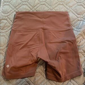 lululemon athletica Women's Tan Bike Shorts